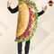 Taco Food Tunic Adult Costume Funny Realistic Print Halloween Party Outfit
